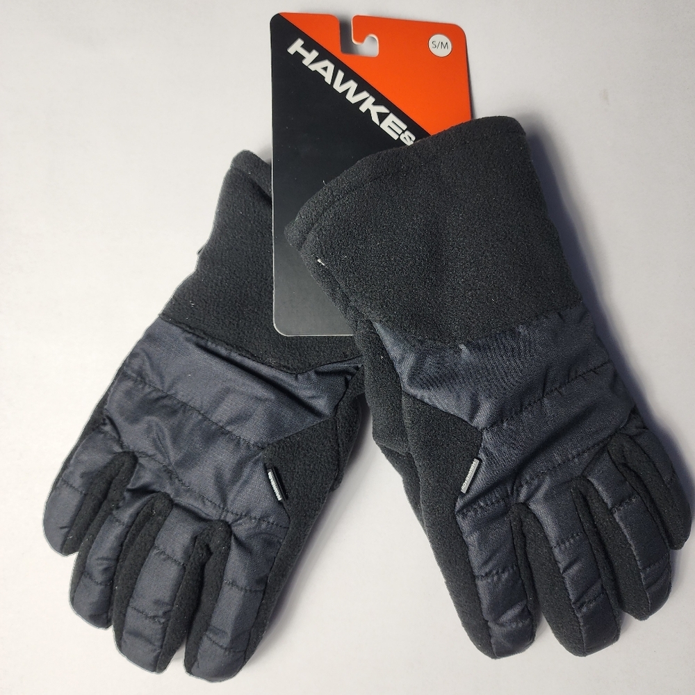 Hawke & Co Black and Fleece Winter Gloves